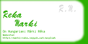 reka marki business card